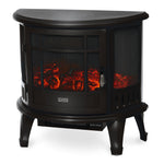 Electric Fireplace Heater Black With Thermostat And Safety Cut Off