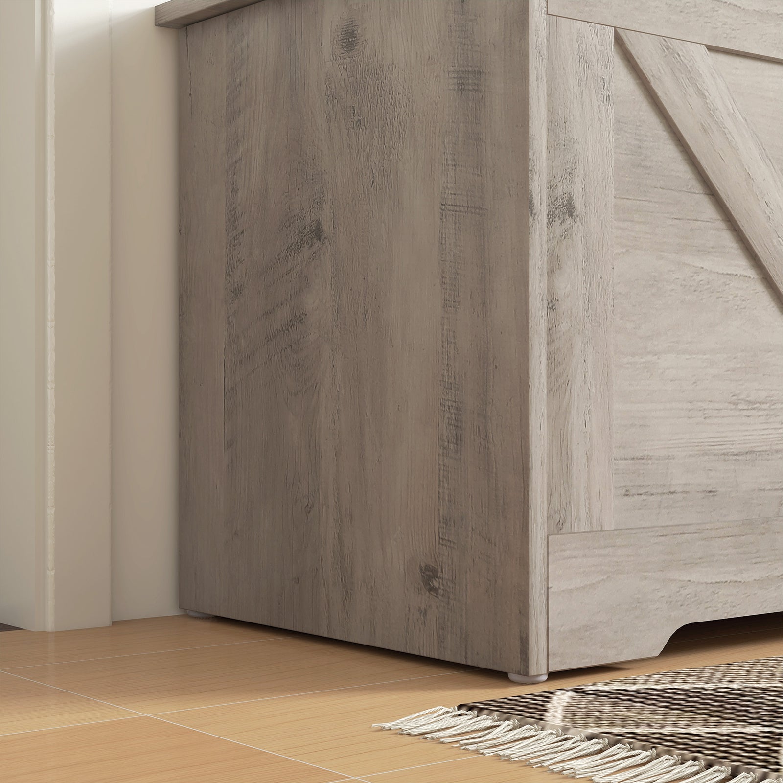 Storage Trunk For Living Room, With Safety Hinges 80cm | One Size | Gray