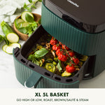 Silhouette Xl Air Fryer With 5l Capacity, Pfas-free Non-stick Coating | Green