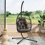Hanging Chair With Stand And Cushion | Black