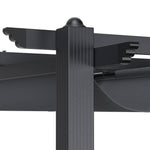 3m X 4m Aluminium Pergola With Retractable Roof & Pu-coated Polyester Canopy,outdoor Garden Gazebos Water-resistant