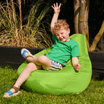 Kids High Back Bean Bag Chair | Lime