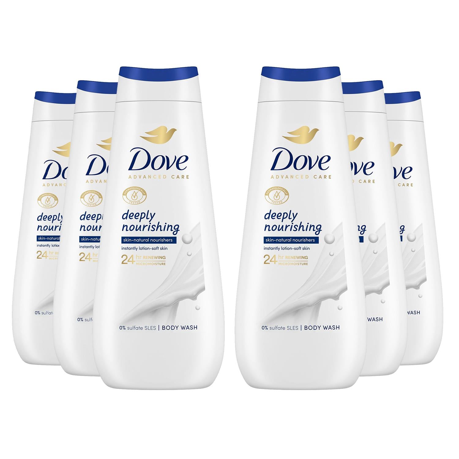 Advanced Care Bodywash Deeply Nourishing 24h Renewing Micromoisture,6x400ml
