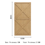 79/85/100cm W X 183cm H Garden Flat Top Pine Wood Gate Kit | Large