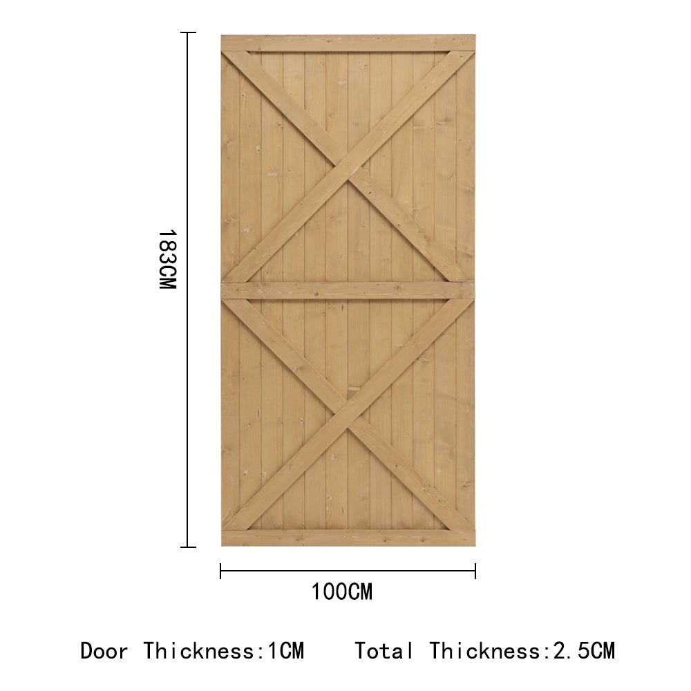 79/85/100cm W X 183cm H Garden Flat Top Pine Wood Gate Kit | Large