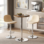 HOMCOM Round Bar Table, Swivel Bistro Table With Adjustable Height