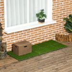 10 Pieces 30x30cm Artificial Grass Turf, 25mm Pile Height