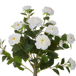 110cm H Artificial Camellia Tree Potted Plant Home Decoration | White