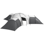 Large Tunnel Tent W/ 3 Bedroom, Living Area And Porch