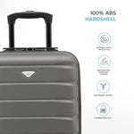 45x36x20cm Easyjet Free Cabin Bag 2 Wheel Suitcase Hard Shell Carry On | Cabin | Charcoal