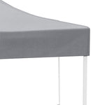 Pop-up Canopy Tent, Portable Outdoor Gazebo With Steel Frame For Garden | Grey