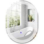 70x50/80x60cm Bathroom Mirror With Led Lights Anti-fog | Large | Silver