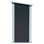 Outdoor Steel Firewood Rack Zinc Steel Firewood Log Storage Shed