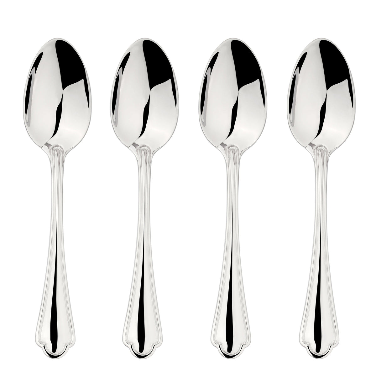 Cutlery 18/8 Stainless Steel Spoon 4pc Set Alhambra | Set of 4 | Silver