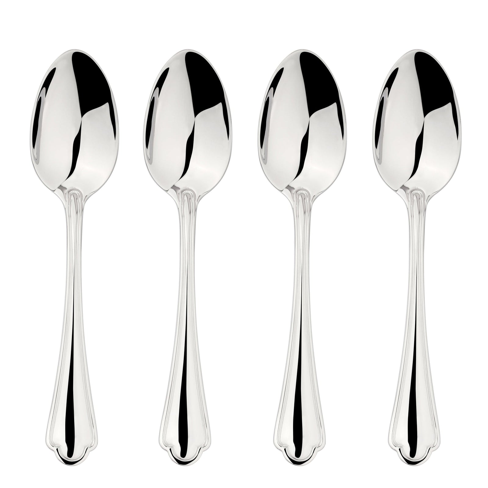 Cutlery 18/8 Stainless Steel Spoon 4pc Set Alhambra | Set-of-4 | Silver