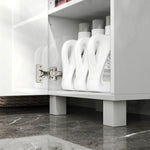 HOMCOM Tall Storage Cabinet With Adjustable Shelves And Double Doors