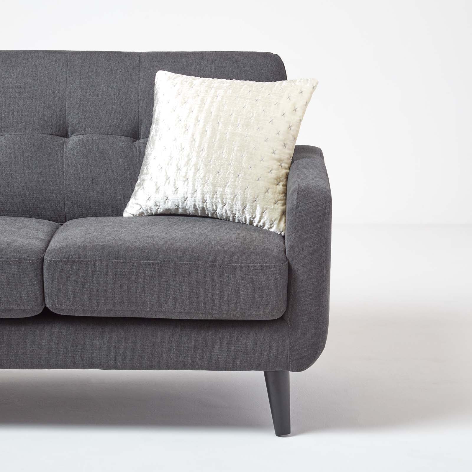 Crushed Velvet Cushion Cover | 55cm x 55cm | Cream