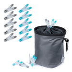 Heavy Duty Washing Line Peg Set With Storage Bag