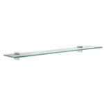 Bathroom Glass Shelf /w Polished Chrome Wall Mount Brackets | Polished Chrome