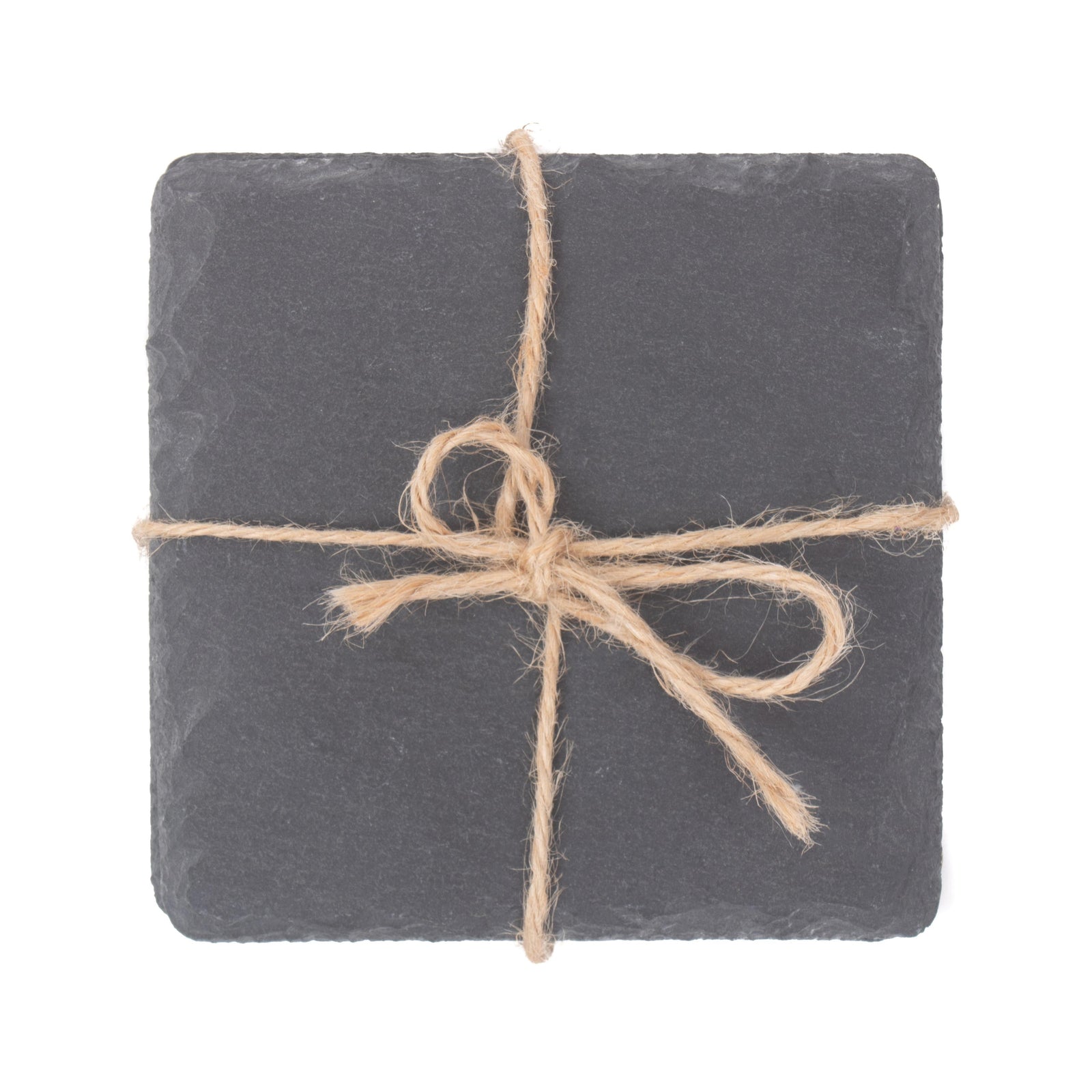 Slate Drinks Square Slate Coaster Set 4
