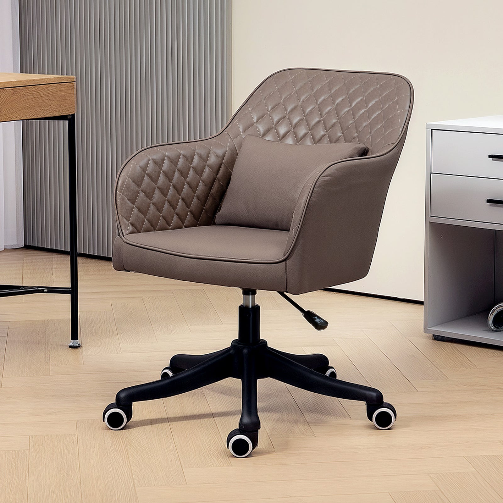 Office Chair With Rechargeable Vibration Massage | One Size | Brown