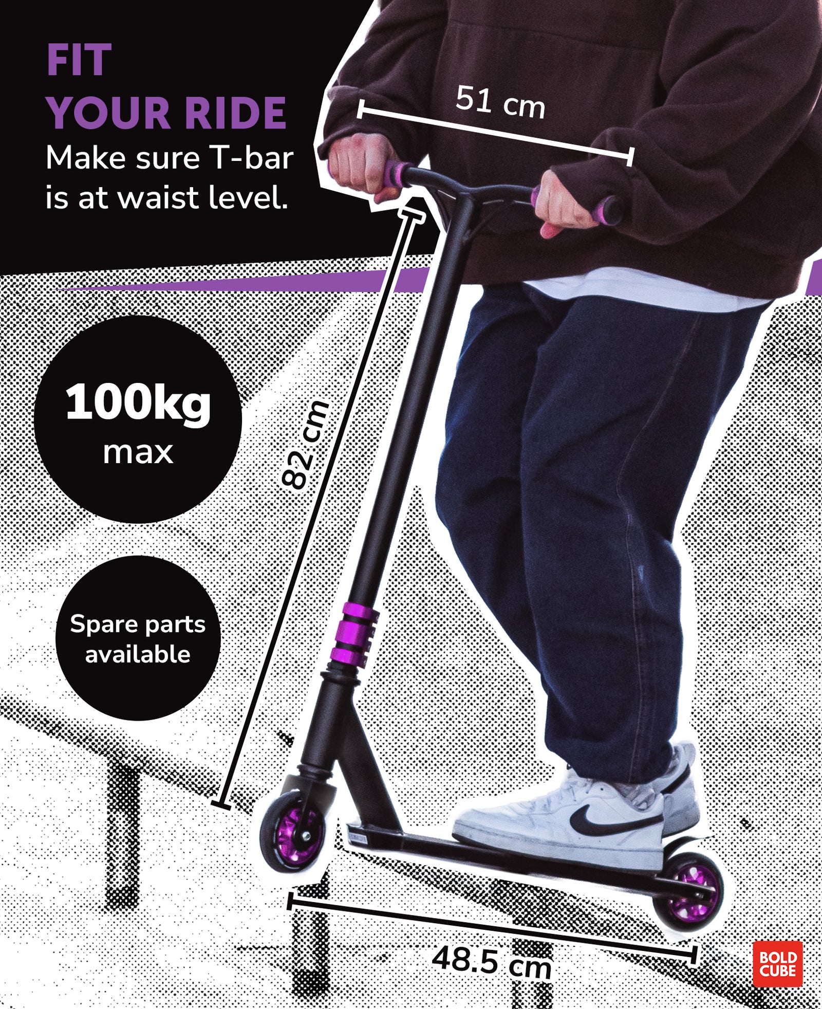 Deluxe Stunt Scooter | Purple