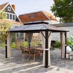 3x4m Hardtop Gazebo With Upf30+ Double Polycarbonate Roof