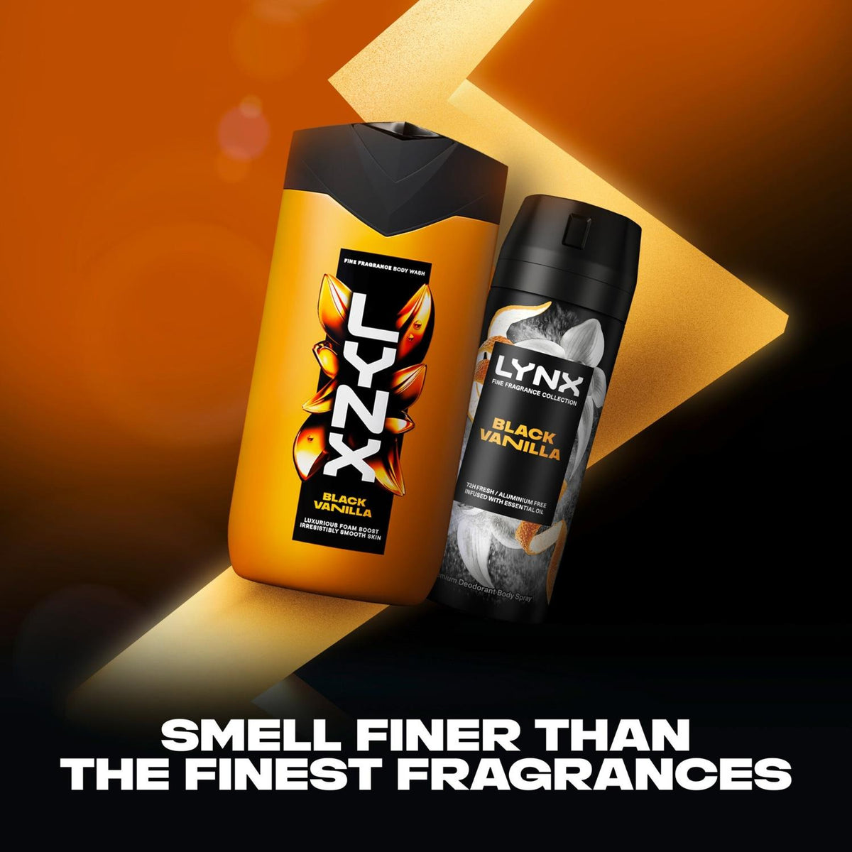 Fine Fragrance Black Vanilla Body Spray And Body Wash Gift Set | Set of 2