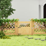 90cm W X 90/120/150/180cm H Diyspace Rhombus Garden Wood Fence Gate | 90cm