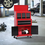 Portable Toolbox Tool Box Top Chest Cabinet Garage Storage Roll Cab Red New