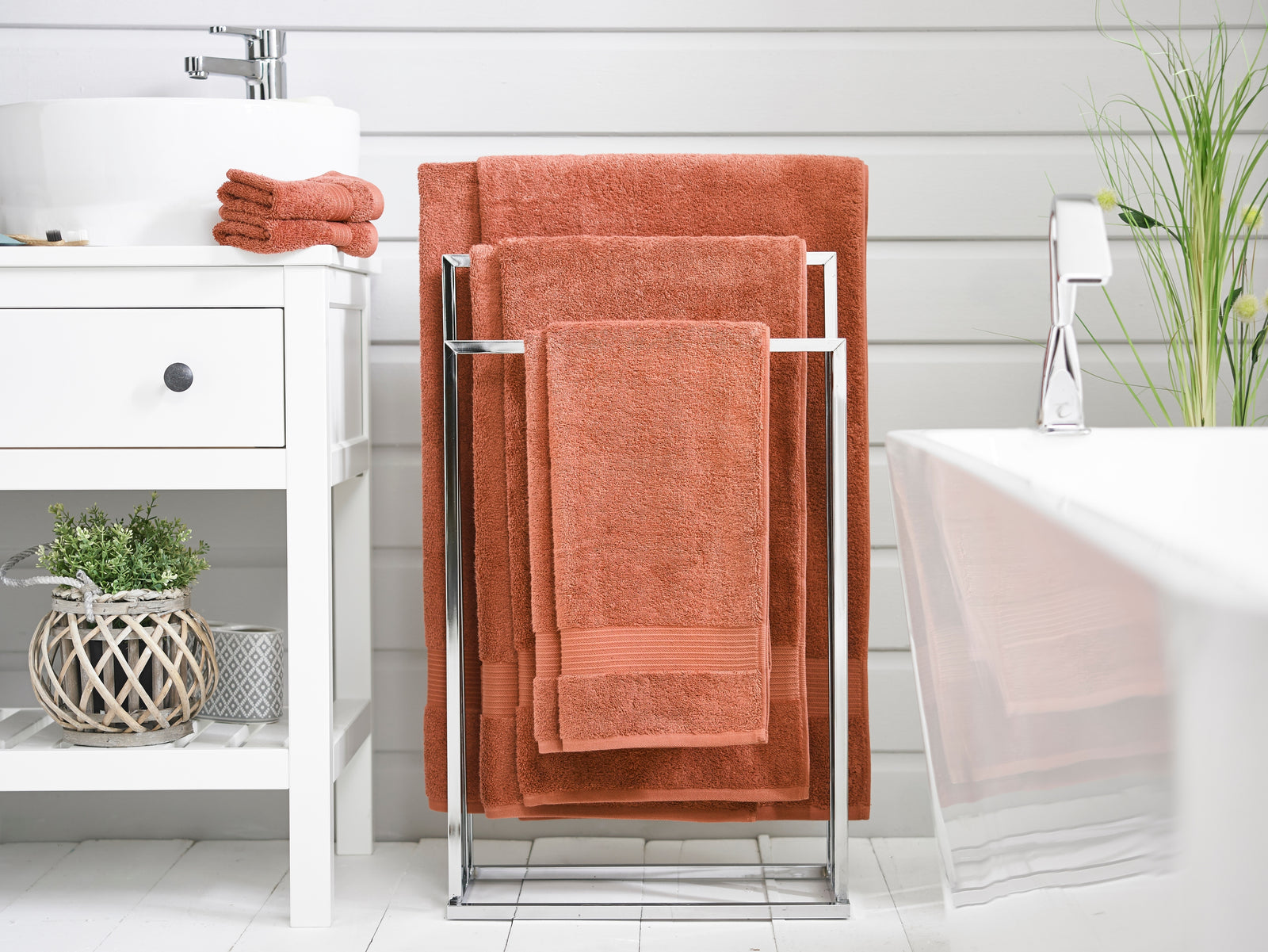 Bliss Pima Supersoft Ultra Absorbent Cotton Towels | Bath Towel | Copper