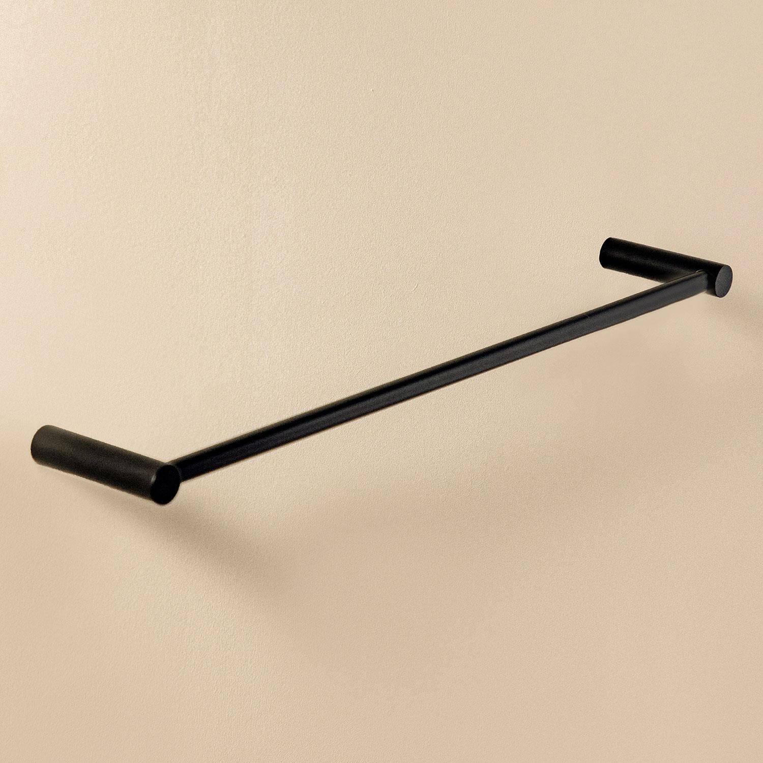 Towel Rail Matt Black Logic (40cm)