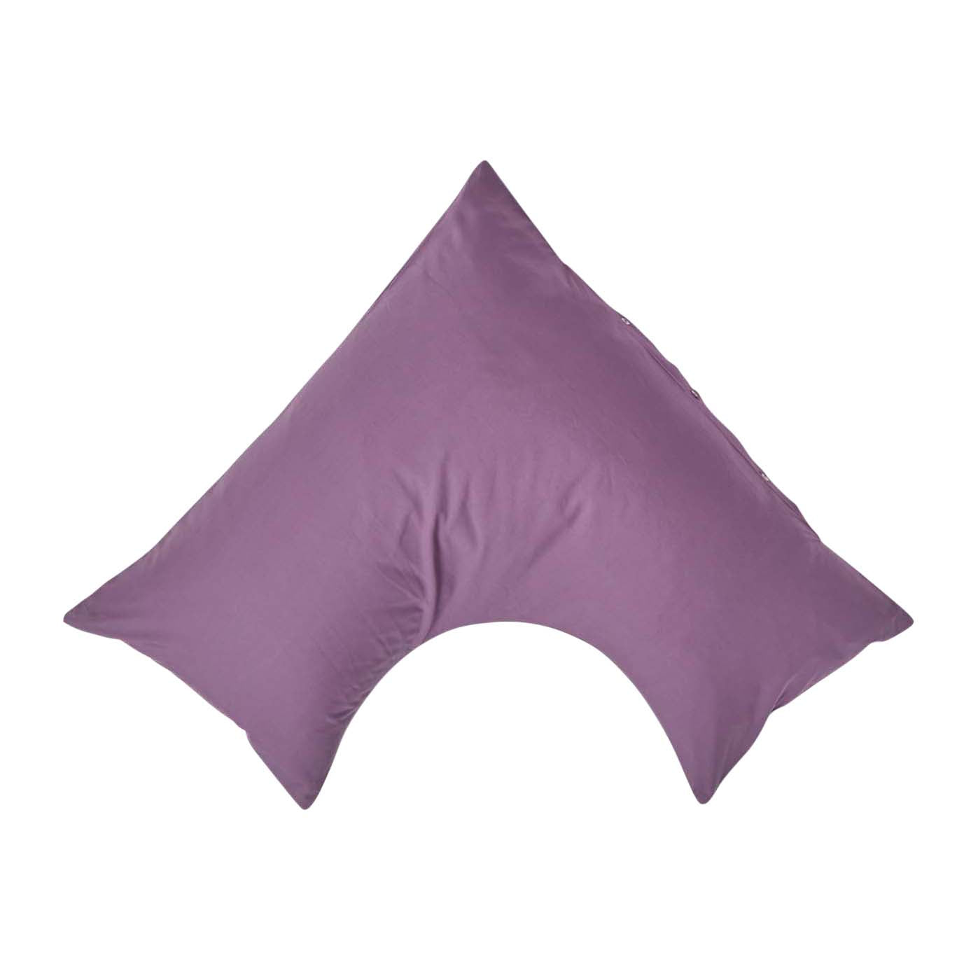 Egyptian Cotton V Shaped Pillowcase 200 Tc | V Shape | Grape