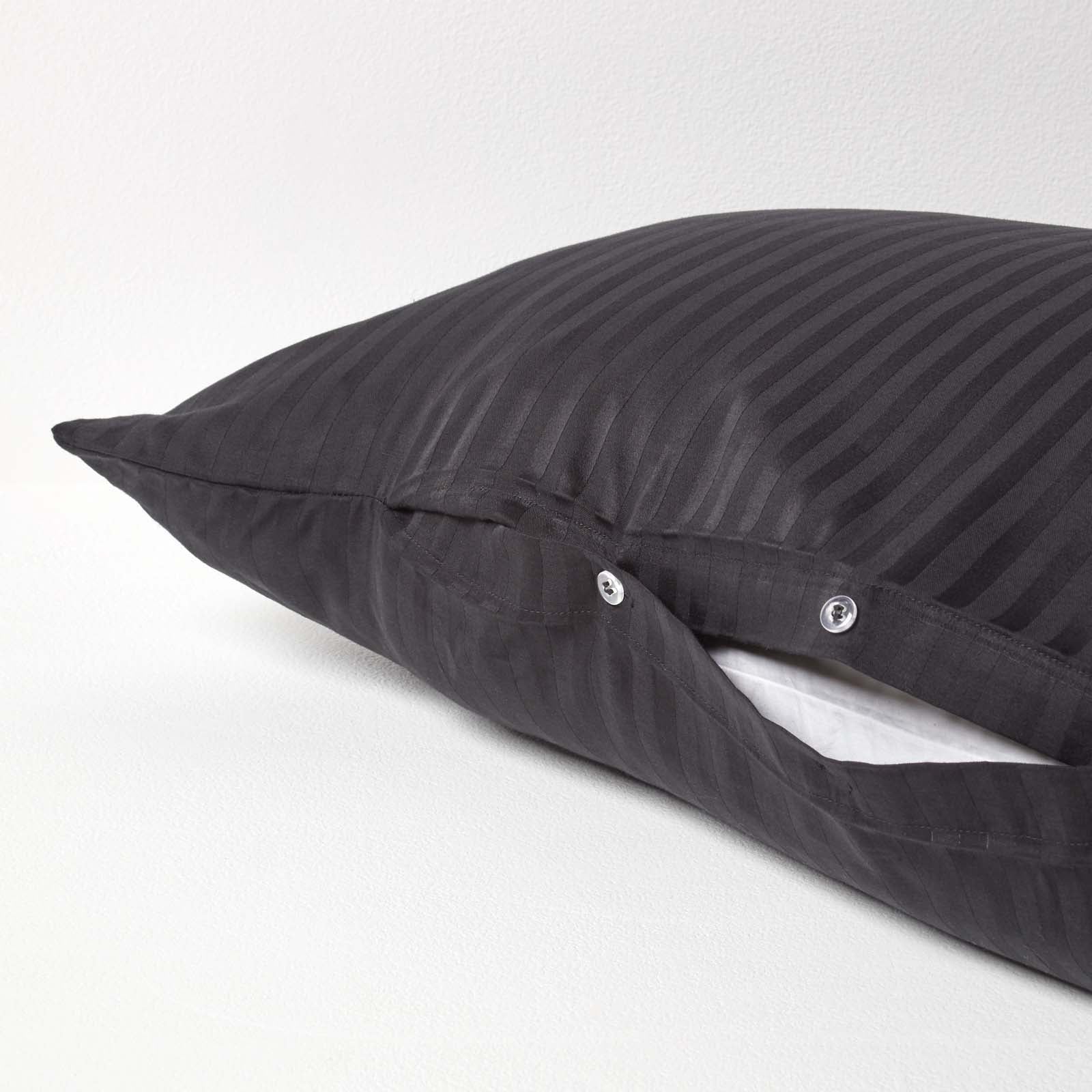 Egyptian Cotton Super Soft V Shaped Pillowcase 330 Tc | V Shape | Black