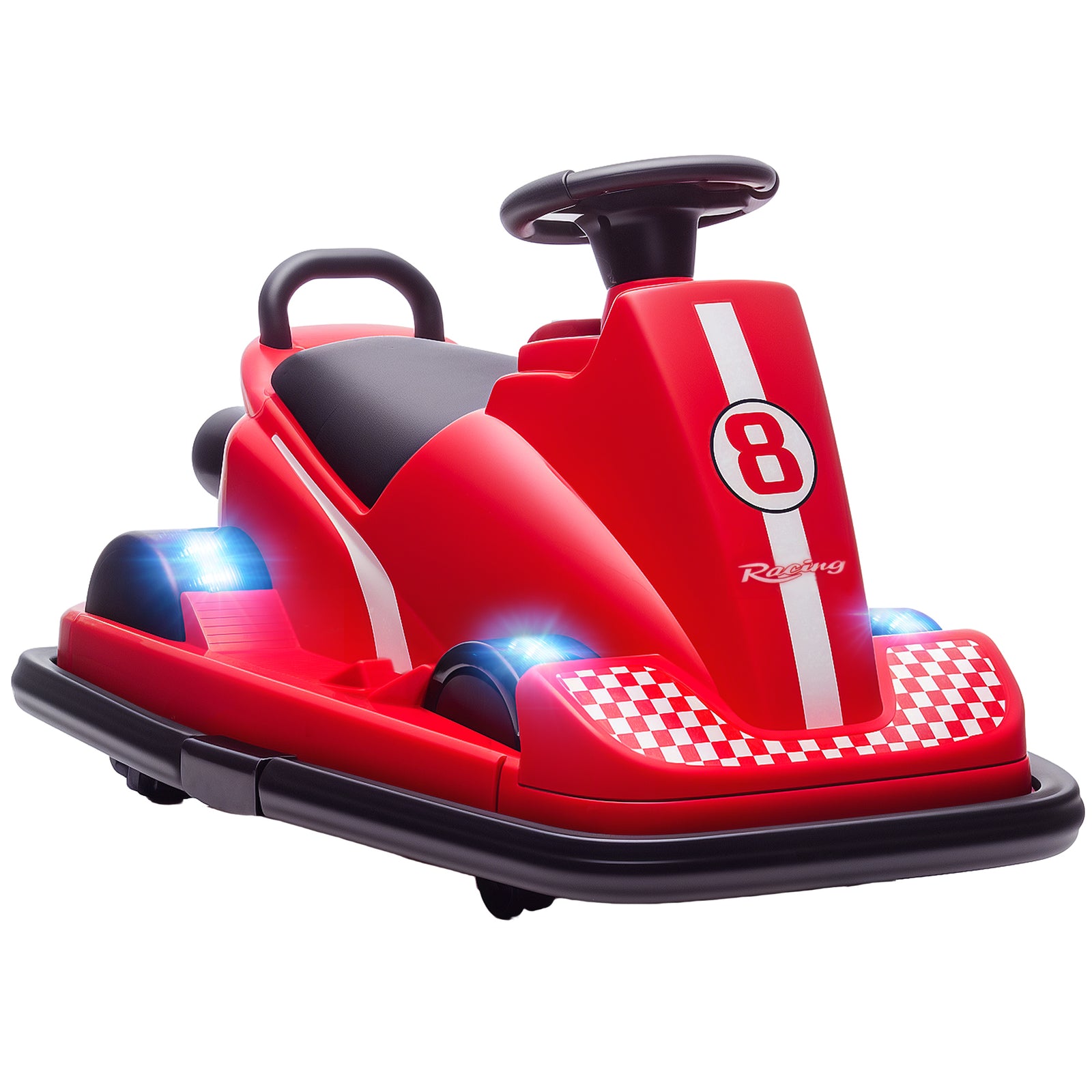 Electric Kids Bumper Car With 360 Degree Rotation Spin | Red