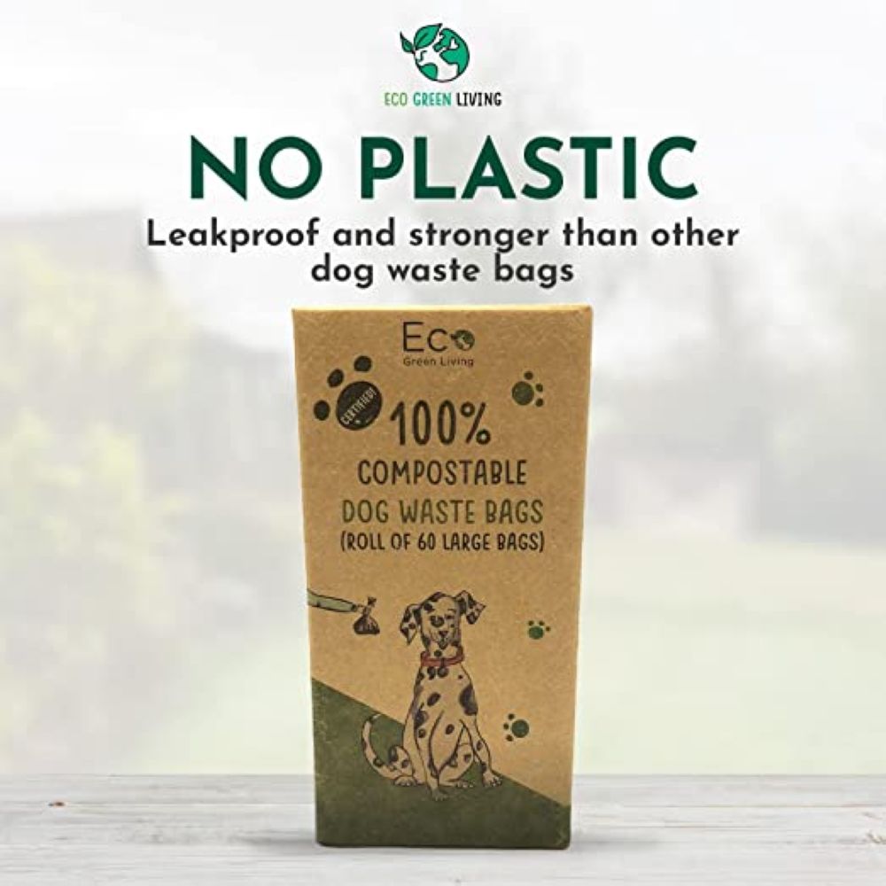 Compostable Dog Waste Bags - 4 X 4 Rolls Of 15 Bags - 240 Bags