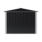 Breeins 8 X 10ft Large Metal Outdoor Storage Shed with Apex Roof, Lockable Double Sliding Doors & Air Vents, Weather-Resistant Garden Tool Storage House
