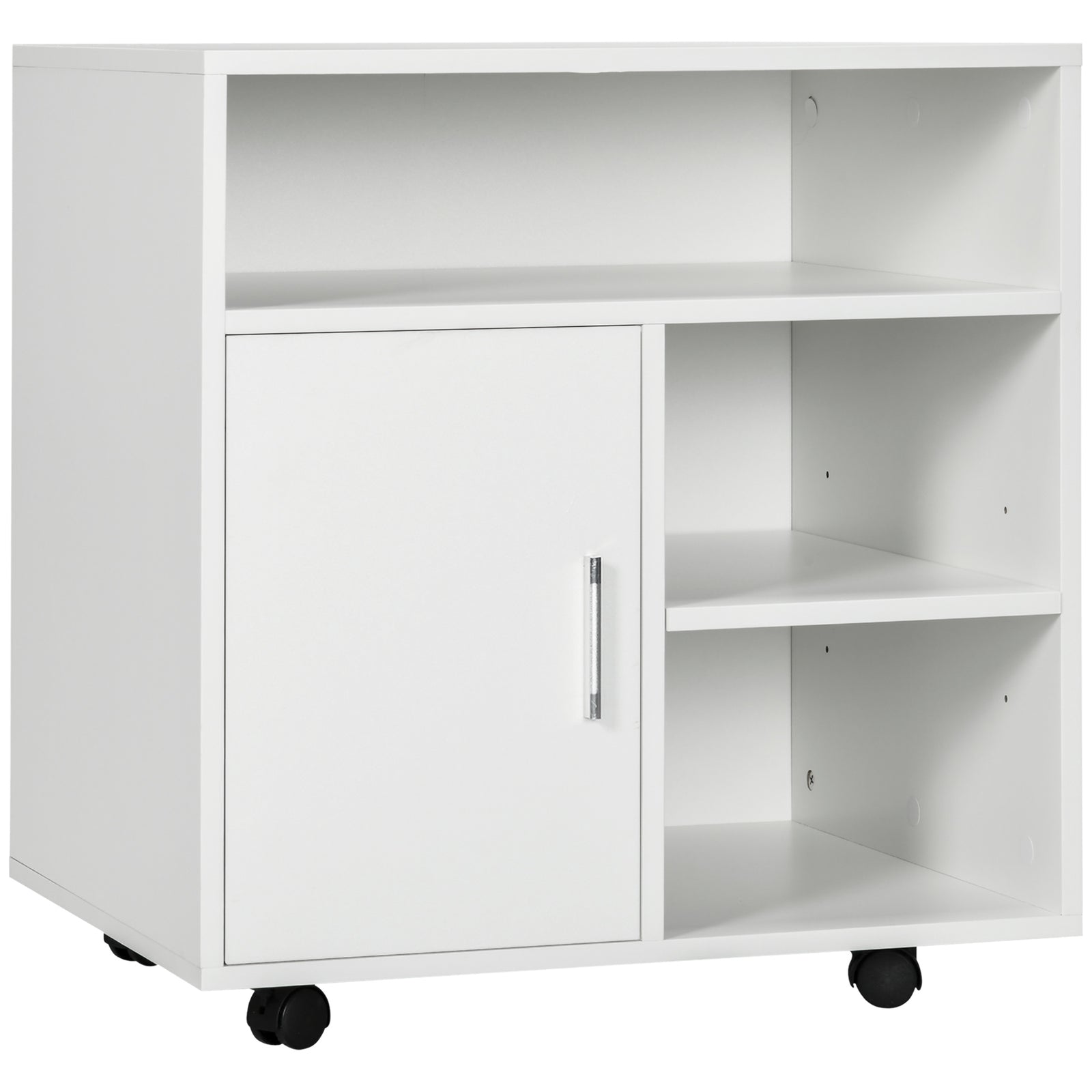 Multi-storage Printer Unit Office Organisation 5 Compartment | One Size | White