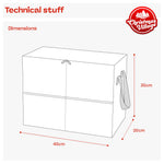 Heavy Duty Xmas Decoration Storage Bag With Dual Handles