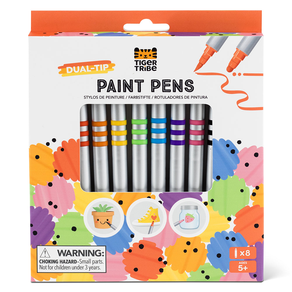 Dual-tip Paint Pen Set - 8 Pcs Double Ended Painting Pen