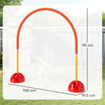 4 Piece Dog Agility Training Equipment With Carry Bag, Orange