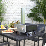 Portable Wood Pizza Oven, 12", Thermometer | Black