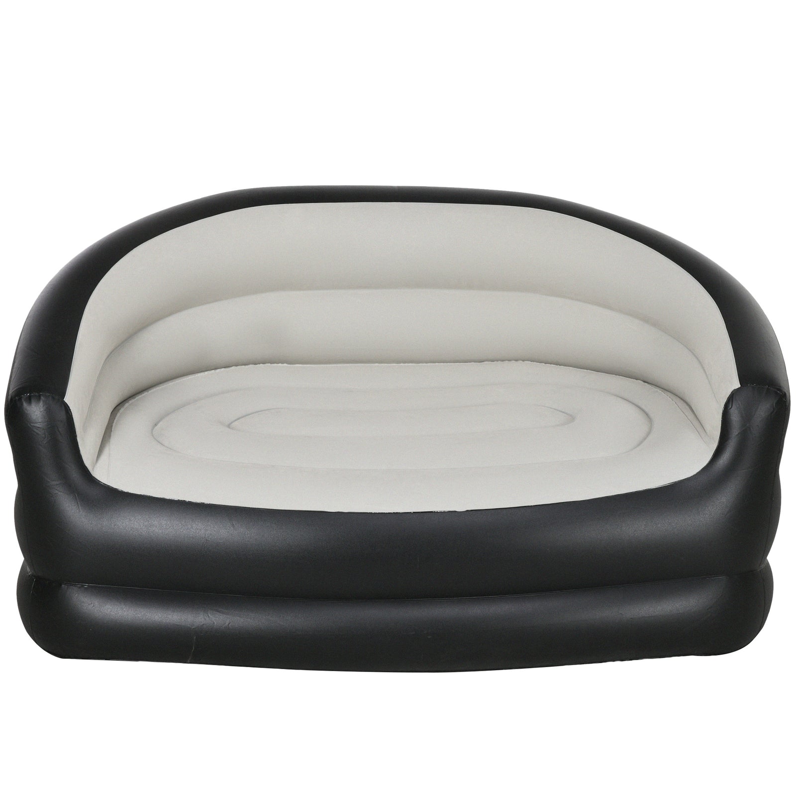 Outsunny Grey 2-person Inflatable Sofa
