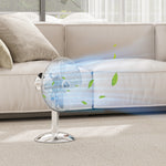 12" Metal Desk Fan With 3 Speed Wide-angled Oscillation