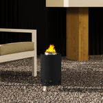 Stainless Steel Smokeless Wood Burning Firepit Garden | Black