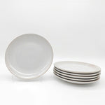 Reactive Cream Glaze Dinnerware Dinner Plate Set 26cm | Set-of-6 | Cream