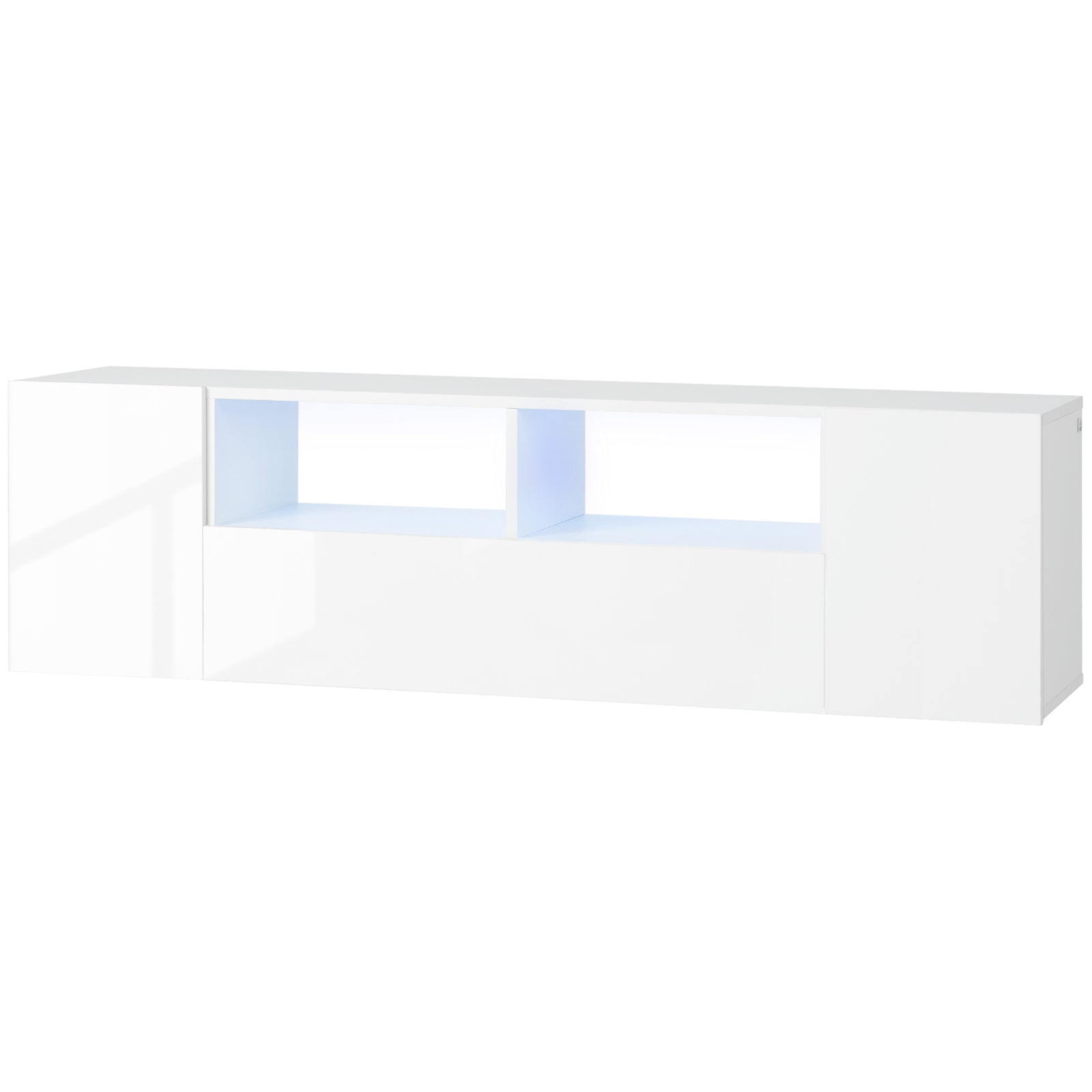 Tv Unit For Tvs Up To 60" With Led Lights | White