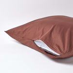 Continental Egyptian Cotton Pillowcase 200 Tc | 60cm x 60cm | Chocolate