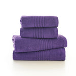 Quik Dri 100% Cotton Towels | Face Cloth (x4) | Violet