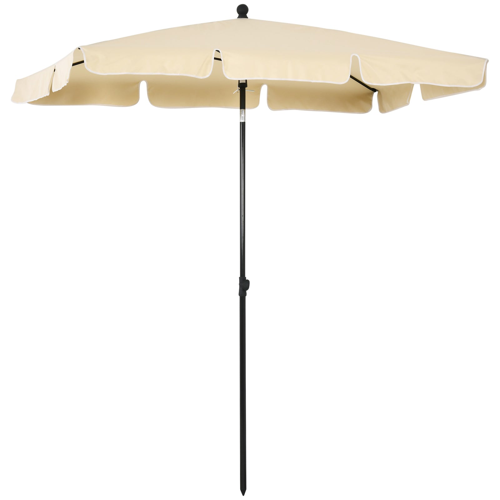Aluminium Sun Umbrella 2x1.3m Parasol | Beige